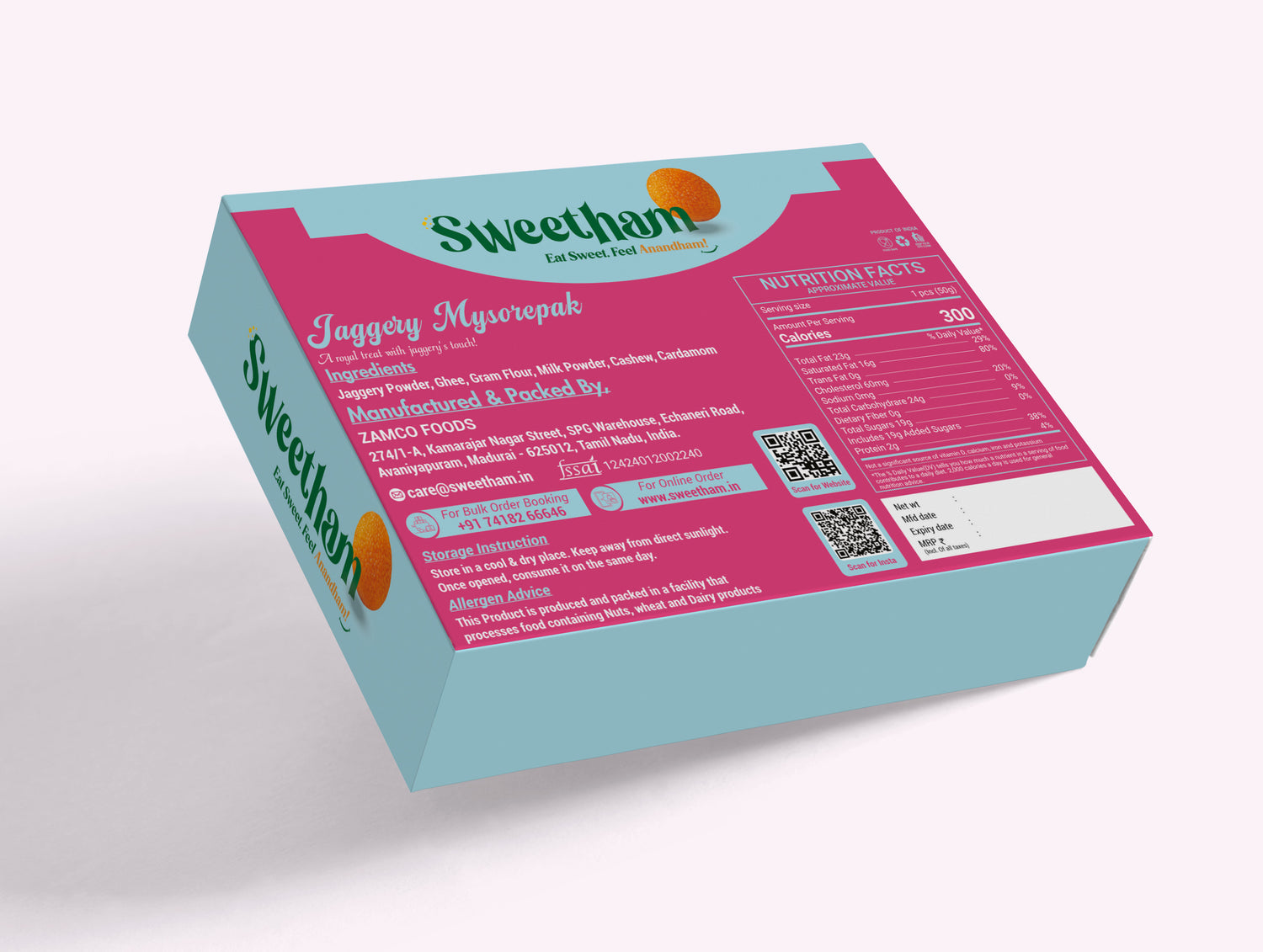 JAGGERY MYSOREPAK (NATTU SAKARAI)